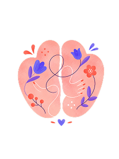 Sensory Wellness botanical brand pillar illustration